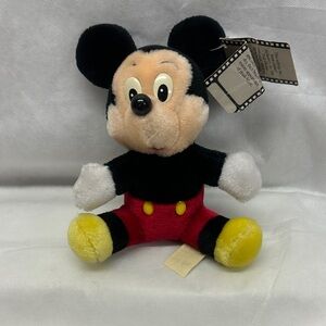 Mickey Mouse Plush Toy - Black, Red, White